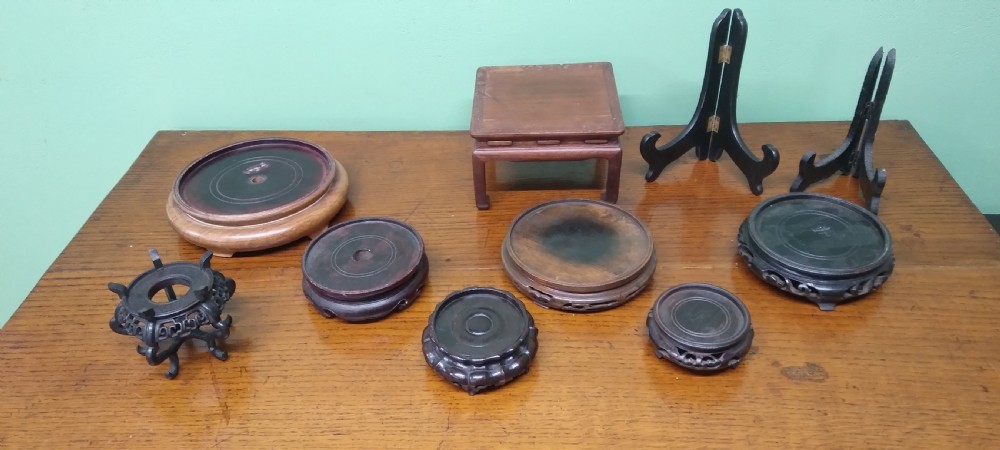  19 CHINESE HARDWOOD STANDS View V