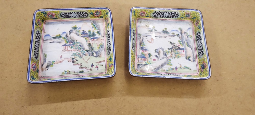 CHINESE ENAMELLED BOWLS