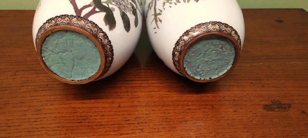 ANTIQUE LARGE CLOISONNÉ VASES View VI
