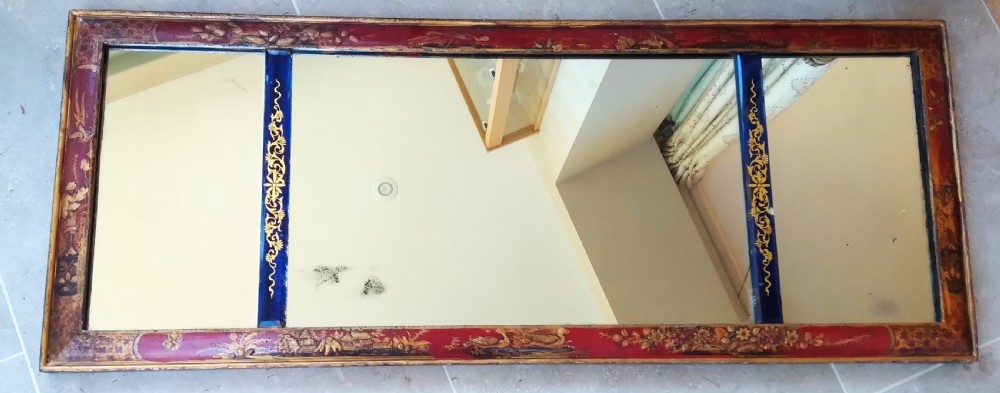 18TH CENTURY  CHINOISERIE  OVERMANTEL MIRROR