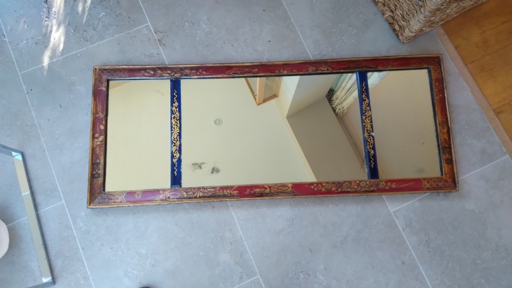 18TH CENTURY  CHINOISERIE  OVERMANTEL MIRROR View II