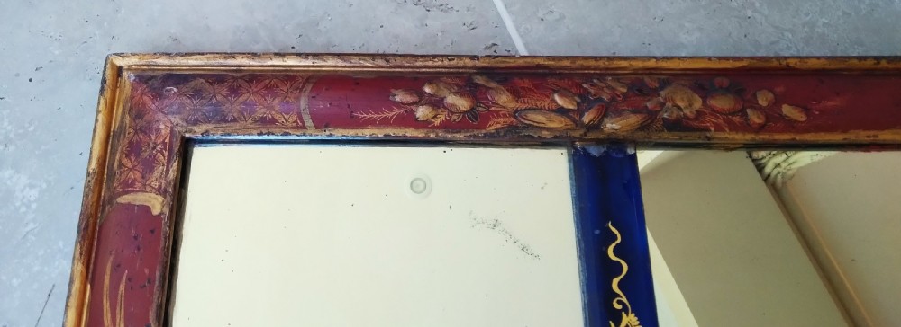 18TH CENTURY  CHINOISERIE  OVERMANTEL MIRROR View III
