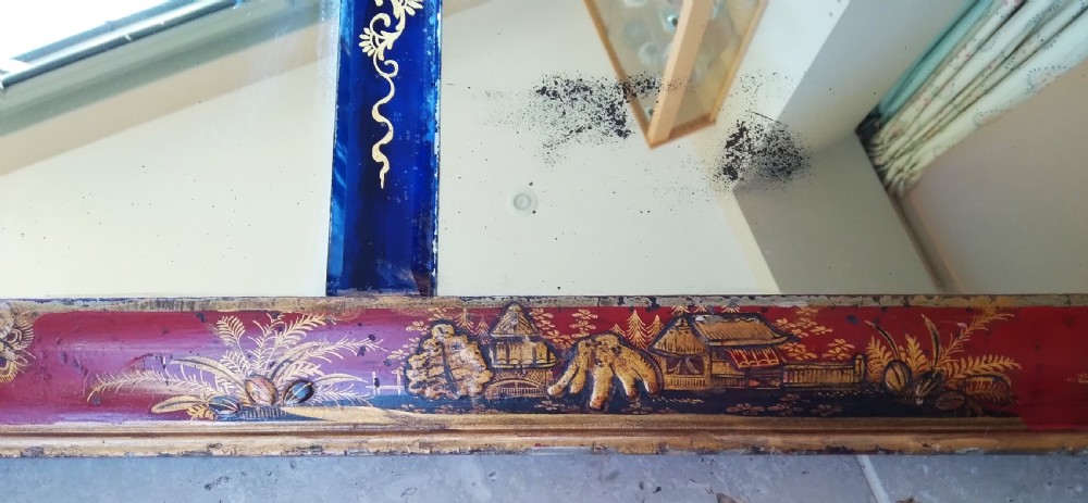18TH CENTURY  CHINOISERIE  OVERMANTEL MIRROR View V