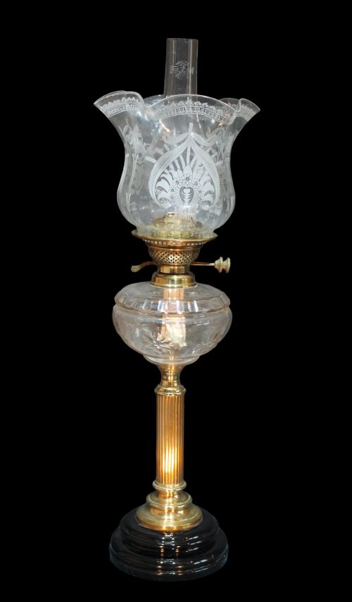 Art Nouveau Oil Lamp
