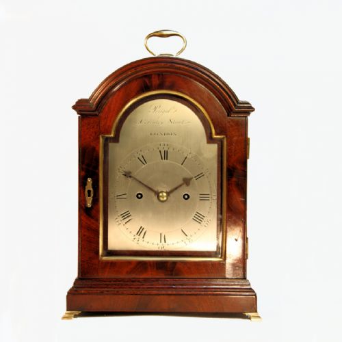 small striking fusee brackettable clock by perigal of london mahogany case and silvered dial circa 1790 - CATEGORY: ANTIQUE CLOCKS - DATED 18TH CENTURY