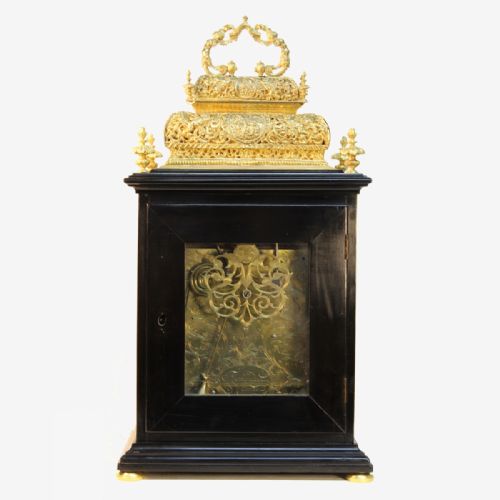 DOUBLE BASKET TOP TABLE CLOCK BY FROMANTEEL CLARKE AMSTERDAMCIRCA 1700 - ADDITIONAL PHOTO 5