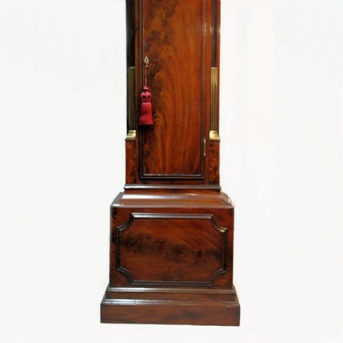8 DAY MAHOGANY LONGCASE CLOCK WITH EARLY PAINTED DIAL BY JOHN DOUGLASS OF CHERTSEY CIRCA 1780 LONG CASE LONDON STYLE - ADDITIONAL PHOTO 2