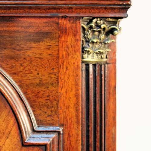 8 DAY MAHOGANY LONGCASE CLOCK WITH EARLY PAINTED DIAL BY JOHN DOUGLASS OF CHERTSEY CIRCA 1780 LONG CASE LONDON STYLE - ADDITIONAL PHOTO 4