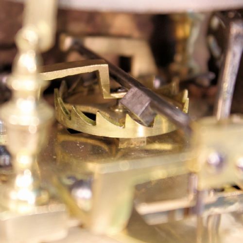 MINIATURE VERGE ESCAPEMENT LANTERN ALARUM CLOCK BY WILLIAM PECK OF BOLNHURST CIRCA 1745 - ADDITIONAL PHOTO 3