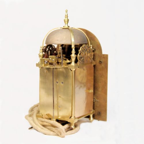 MINIATURE VERGE ESCAPEMENT LANTERN ALARUM CLOCK BY WILLIAM PECK OF BOLNHURST CIRCA 1745 - ADDITIONAL PHOTO 4