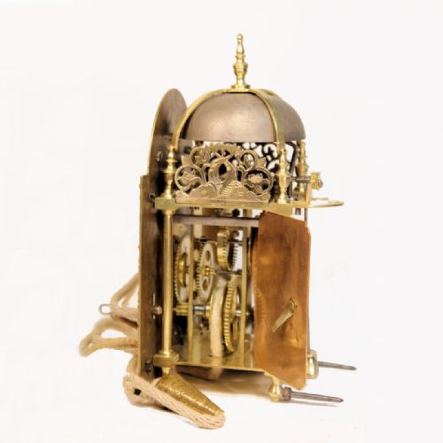 MINIATURE VERGE ESCAPEMENT LANTERN ALARUM CLOCK BY WILLIAM PECK OF BOLNHURST CIRCA 1745 - ADDITIONAL PHOTO 5