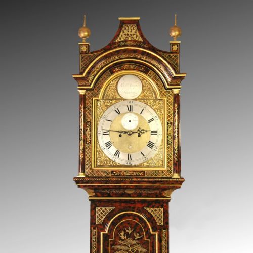 LACQUERED JAPANNED CHINOISERIE ENGLISH LONGCASE BY RICHARD TEMPLER OF LONDON CIRCA 1770 - ADDITIONAL PHOTO 1