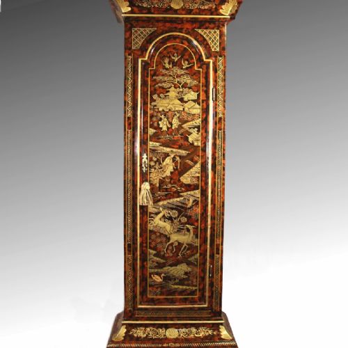 LACQUERED JAPANNED CHINOISERIE ENGLISH LONGCASE BY RICHARD TEMPLER OF LONDON CIRCA 1770 - ADDITIONAL PHOTO 2