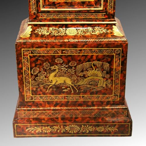 LACQUERED JAPANNED CHINOISERIE ENGLISH LONGCASE BY RICHARD TEMPLER OF LONDON CIRCA 1770 - ADDITIONAL PHOTO 3