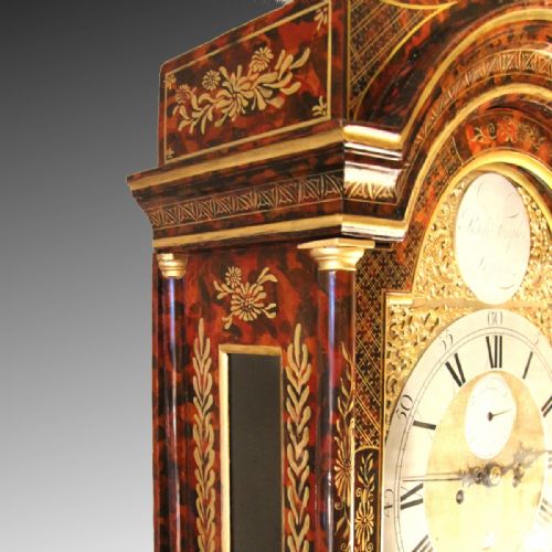 LACQUERED JAPANNED CHINOISERIE ENGLISH LONGCASE BY RICHARD TEMPLER OF LONDON CIRCA 1770 - ADDITIONAL PHOTO 6