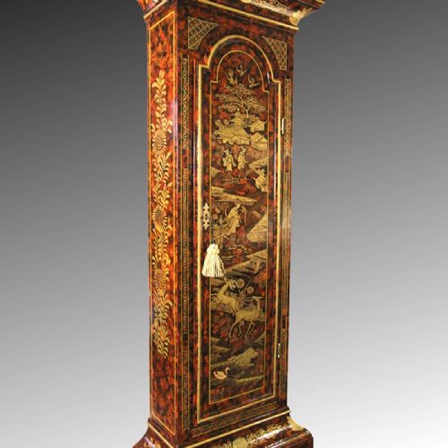 LACQUERED JAPANNED CHINOISERIE ENGLISH LONGCASE BY RICHARD TEMPLER OF LONDON CIRCA 1770 - ADDITIONAL PHOTO 7