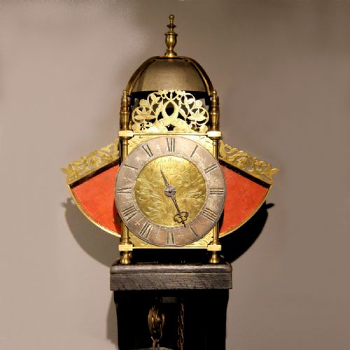 a winged lantern clock with original verge escapement by john wright of mansfield circa 1690 - CATEGORY: ANTIQUE CLOCKS - DATED 17TH CENTURY