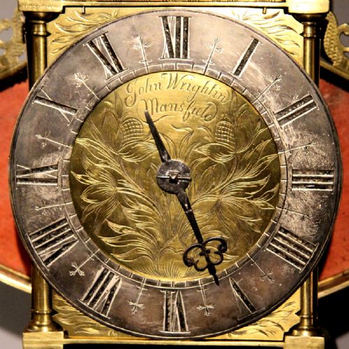 A WINGED LANTERN CLOCK WITH ORIGINAL VERGE ESCAPEMENT BY JOHN WRIGHT OF MANSFIELD CIRCA 1690 - ADDITIONAL PHOTO 3