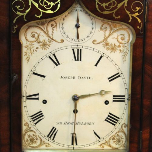 A LARGE QUARTER CHIMING BRACKET CLOCK IN AN INLAID MAHOGANY CASE CIRCA 1850 - ADDITIONAL PHOTO 5