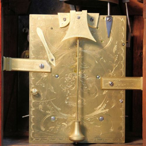 A VERGE ESCAPEMENT BRACKET CLOCK IN A TRIPLE PAD BREAKARCH MAHOGANY CASE BY JABEZ SMITH OF LONDON CIRCA 1790 - ADDITIONAL PHOTO 6