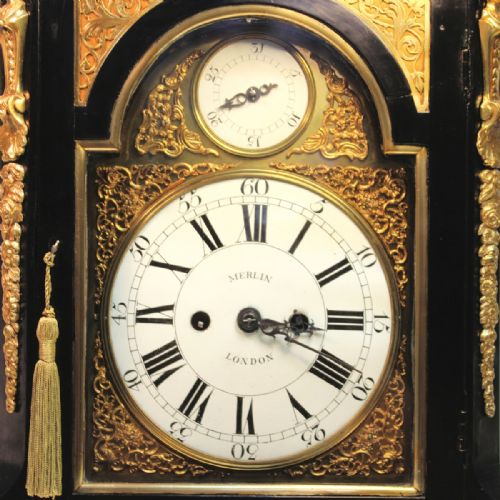 A GOOD VERGE ESCAPEMENT BRACKET CLOCK BY JOHN JOSEPH MERLIN LONDON CIRCA 1780 - ADDITIONAL PHOTO 1