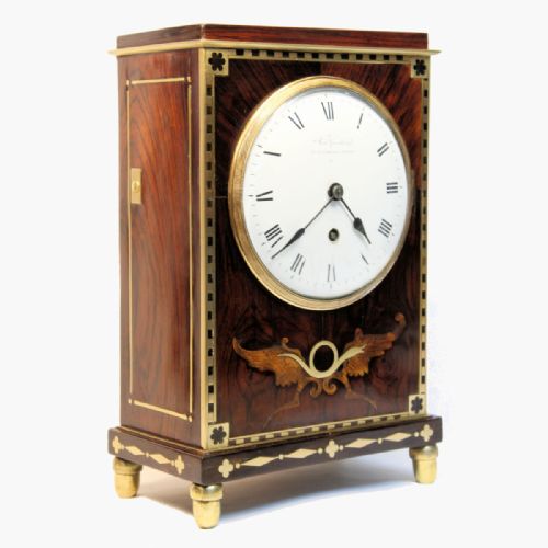 A SMALL ROSEWOOD BRACKETMANTEL CLOCK BY RICHARD GANTHONY LOMBARD STREET LONDON CIRCA 1820 - ADDITIONAL PHOTO 1