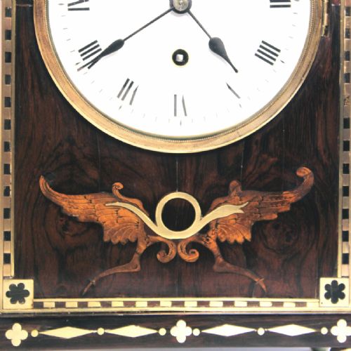A SMALL ROSEWOOD BRACKETMANTEL CLOCK BY RICHARD GANTHONY LOMBARD STREET LONDON CIRCA 1820 - ADDITIONAL PHOTO 4