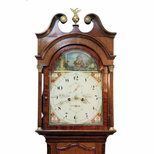 A ROCKING SHIP AUTOMATA LONGCASE BY BUGDEN OF SODBURY CIRCA 1815 LONG CASE - ADDITIONAL PHOTO 3