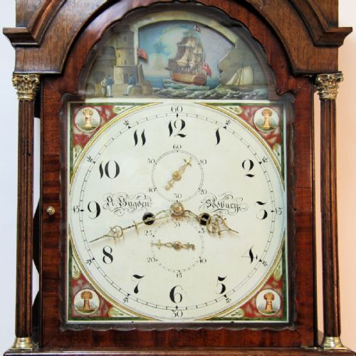 A ROCKING SHIP AUTOMATA LONGCASE BY BUGDEN OF SODBURY CIRCA 1815 LONG CASE - ADDITIONAL PHOTO 4