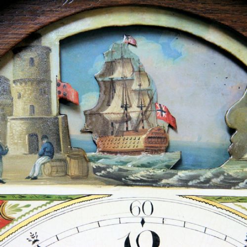 A ROCKING SHIP AUTOMATA LONGCASE BY BUGDEN OF SODBURY CIRCA 1815 LONG CASE - ADDITIONAL PHOTO 5