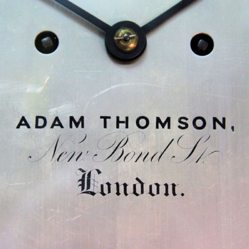 A STRIKING DOUBLE FUSEE ENGLISH DROPDIAL WALL CLOCK IN A MAHOGANY CASE CIRCA 1840 - ADDITIONAL PHOTO 2