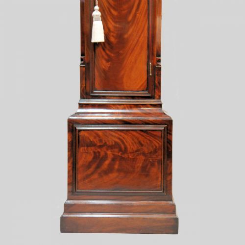 8 DAY FINE LONDON MAHOGANY SILVERED DIAL BREAK ARCH LONGCASE BY ARCHIBALD COLLIER BOND STREET CIRCA 1785 LONG CASE - ADDITIONAL PHOTO 2
