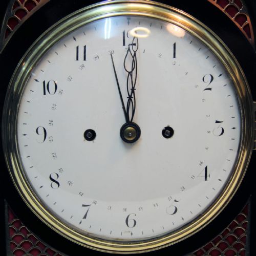 GEORGIAN VERGE ESCAPEMENT STRIKING BRACKET ENAMEL DIAL CIRCA 1790 - ADDITIONAL PHOTO 5