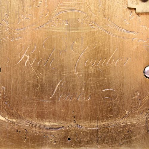 COMBER OF LEWES BELL TOP BRACKET CLOCK EBONISED CASE - ADDITIONAL PHOTO 3