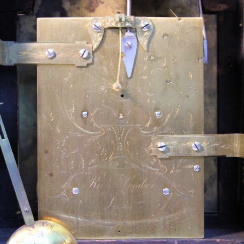 COMBER OF LEWES BELL TOP BRACKET CLOCK EBONISED CASE - ADDITIONAL PHOTO 4