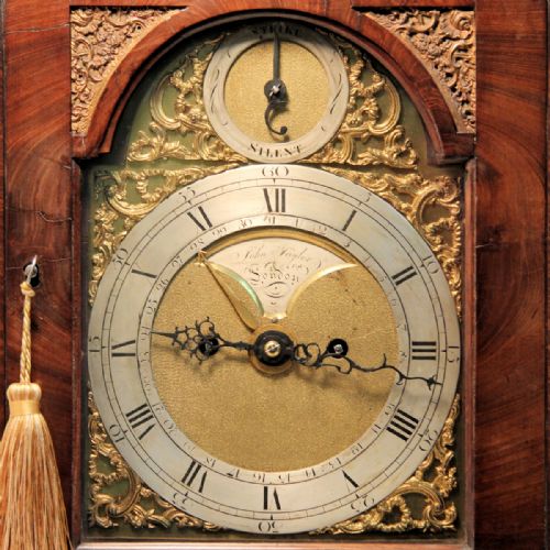 BELL TOP WALNUT TABLE BRACKET CLOCK BY JOHN TAYLOR OF LONDON TIC TAC ESCAPEMENT CIRCA 1780 - ADDITIONAL PHOTO 6