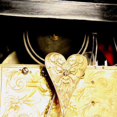A MINIATURE VERGE BRACKET OR TABLE CLOCK IN AN EBONISED CASE QUARTER REPEATING BY ANTHONY HARRISON LONDON CIRCA 1720 - ADDITIONAL PHOTO 5