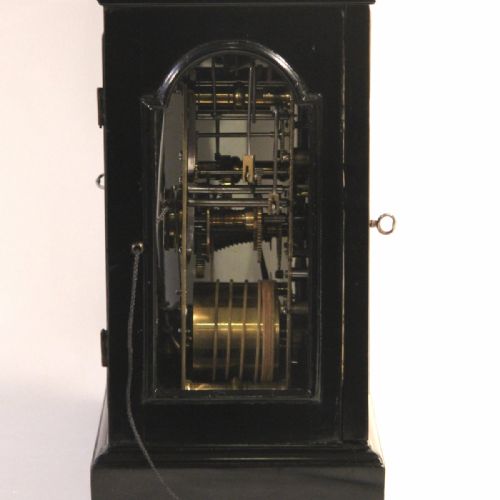 A MINIATURE VERGE BRACKET OR TABLE CLOCK IN AN EBONISED CASE QUARTER REPEATING BY ANTHONY HARRISON LONDON CIRCA 1720 - ADDITIONAL PHOTO 6