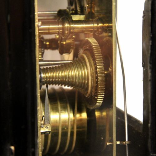 A MINIATURE VERGE BRACKET OR TABLE CLOCK IN AN EBONISED CASE QUARTER REPEATING BY ANTHONY HARRISON LONDON CIRCA 1720 - ADDITIONAL PHOTO 7