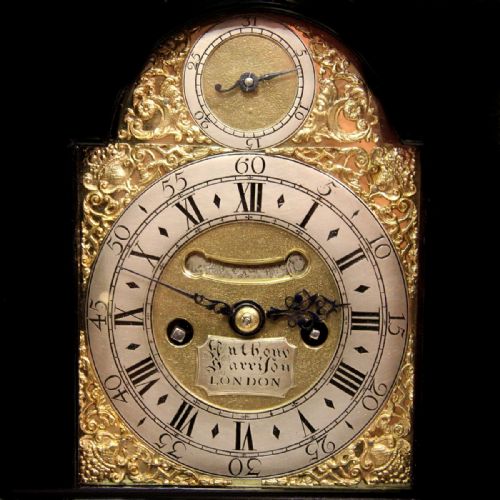 A MINIATURE VERGE BRACKET OR TABLE CLOCK IN AN EBONISED CASE QUARTER REPEATING BY ANTHONY HARRISON LONDON CIRCA 1720 - ADDITIONAL PHOTO 8