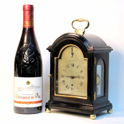A RARE MINIATURE EIGHT DAY DURATION BRACKET CLOCK WITH A SILVERED DIAL BY ABEL PANCHAUD LONDON CIRCA 1780 - ADDITIONAL PHOTO 7