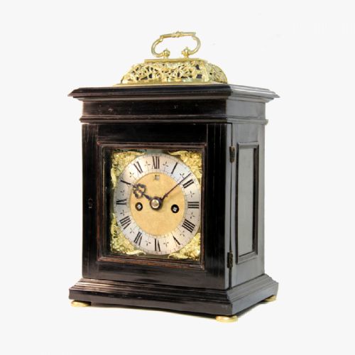 AN ENGLISH BASKET TOP STRIKING TABLE CLOCK OF SMALL SIZE BY JOHN EBSWORTH OF LONDON CIRCA 1685 - ADDITIONAL PHOTO 1