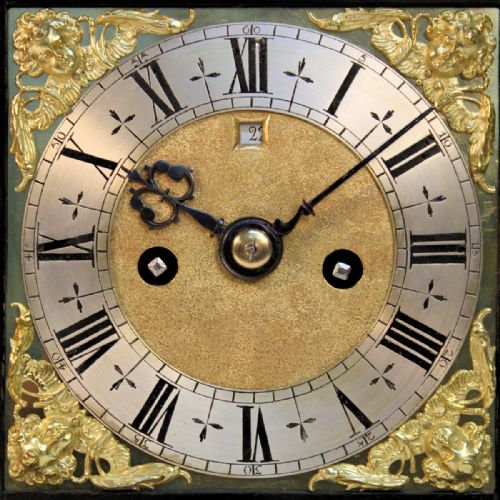 AN ENGLISH BASKET TOP STRIKING TABLE CLOCK OF SMALL SIZE BY JOHN EBSWORTH OF LONDON CIRCA 1685 - ADDITIONAL PHOTO 6