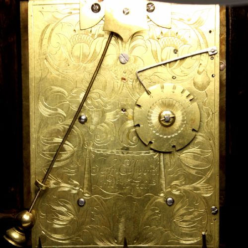 AN ENGLISH BASKET TOP STRIKING TABLE CLOCK OF SMALL SIZE BY JOHN EBSWORTH OF LONDON CIRCA 1685 - ADDITIONAL PHOTO 7