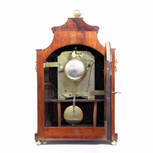 ROSEWOOD BRACKET CLOCK WITH ITS ORIGINAL WALL BRACKET BY WILLIAM COXHEAD OF READING CIRCA 1845 - ADDITIONAL PHOTO 7