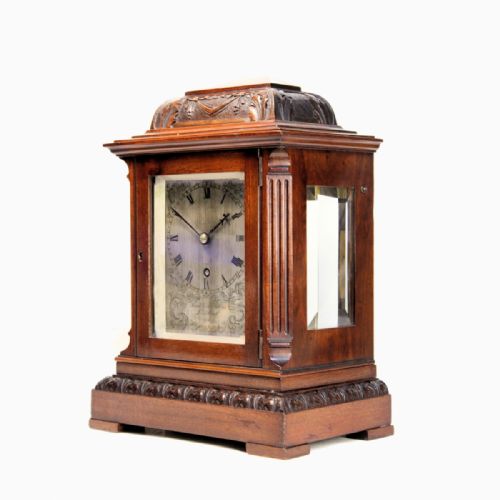 ENGLISH FUSEE LIBRARY CLOCK BY BROCKBANKS ATKINS LONDON NUMBERED 12306 CIRCA 1835 - ADDITIONAL PHOTO 2
