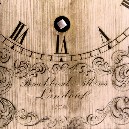 ENGLISH FUSEE LIBRARY CLOCK BY BROCKBANKS ATKINS LONDON NUMBERED 12306 CIRCA 1835 - ADDITIONAL PHOTO 4