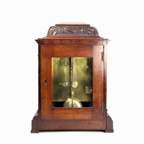 ENGLISH FUSEE LIBRARY CLOCK BY BROCKBANKS ATKINS LONDON NUMBERED 12306 CIRCA 1835 - ADDITIONAL PHOTO 5
