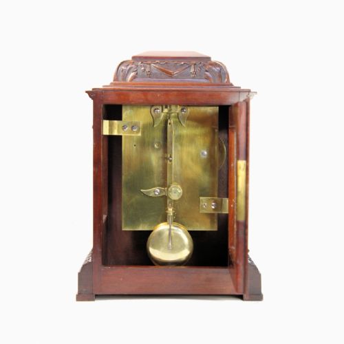 ENGLISH FUSEE LIBRARY CLOCK BY BROCKBANKS ATKINS LONDON NUMBERED 12306 CIRCA 1835 - ADDITIONAL PHOTO 6