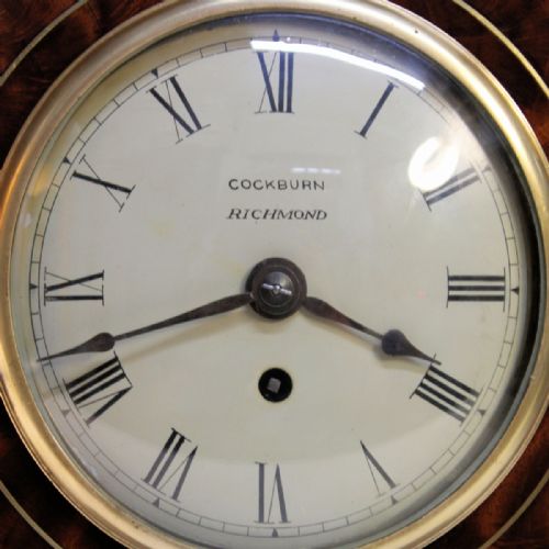 A SMALL MAHOGANY LATE GEORGIAN CHAMFERTOP TABLE CLOCK WITH A FUSEE TIMEPIECE MOVEMENT CIRCA 1835 - ADDITIONAL PHOTO 8